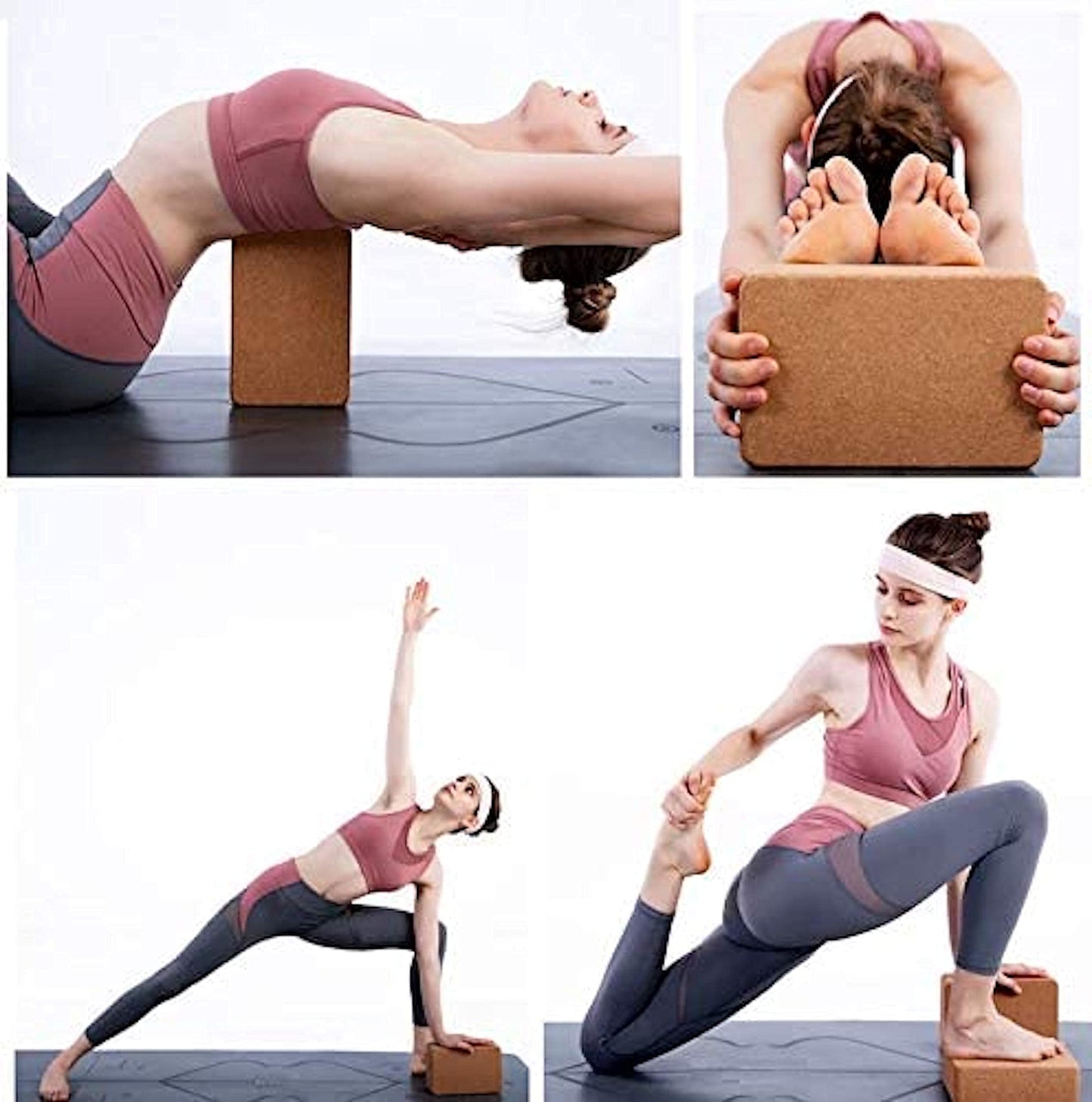 2 Yoga Blocks - Natural Cork from Portugal