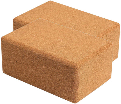 2 Yoga Blocks - Natural Cork from Portugal